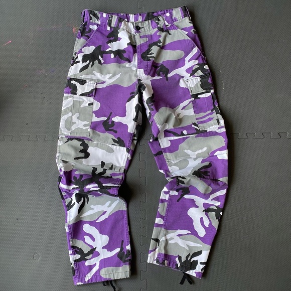 purple army pants